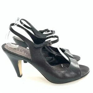 Franco Sarto Lotta size 8 black leather maryjanes vintage Y2k VLV pinup